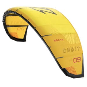 North kiteboarding Orbit 9m kite model 2023 in color sunset yellow